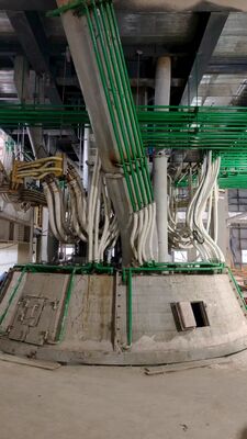 Piec do rafinacji żelazomanganu niskowęglowego 10000 kVA z technologią wytopu łukowego pod warstwą topnika